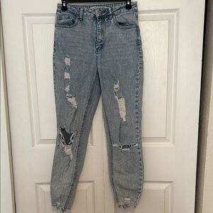 Tinseltown Distressed Light Blue Women's Jeans